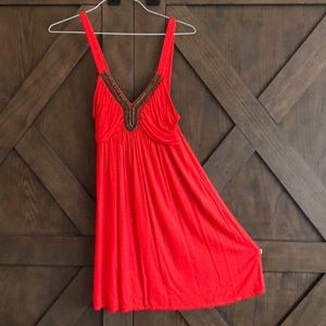 Beaded Front Tank Dress